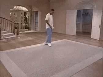 Gif of Will Smith in an empty room